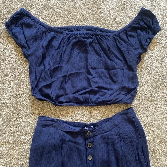 Cropped top pants set - Picture 2 of 10